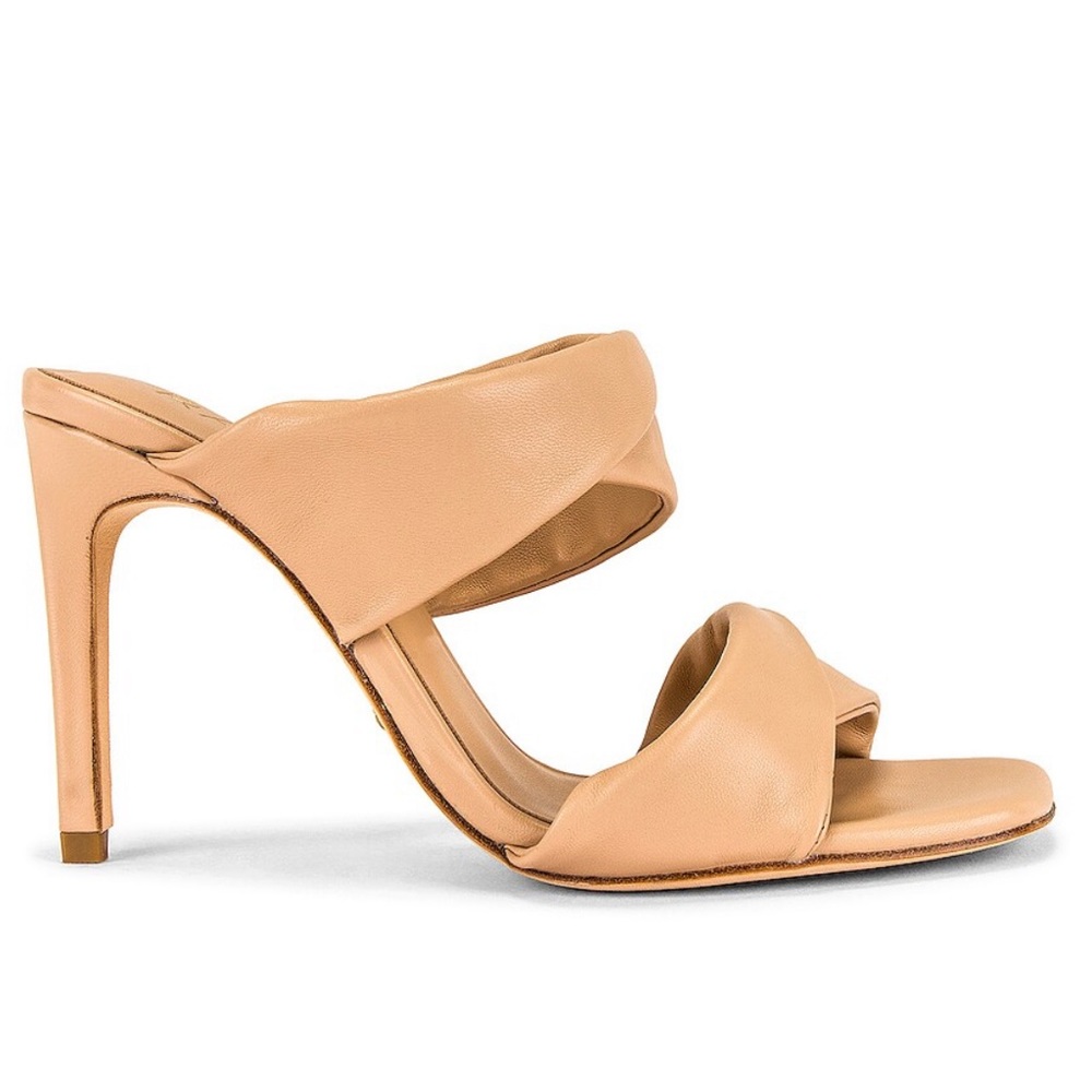 Revolve RAYE Greer Heel Mule Sandal - Nude / Tan / Cream - 6.5